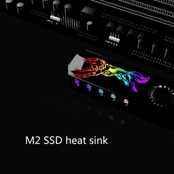 M2 SSD Køleplade Varme-radiator Køler Vest 5V ARGB M.2 2280 Solid State Disk