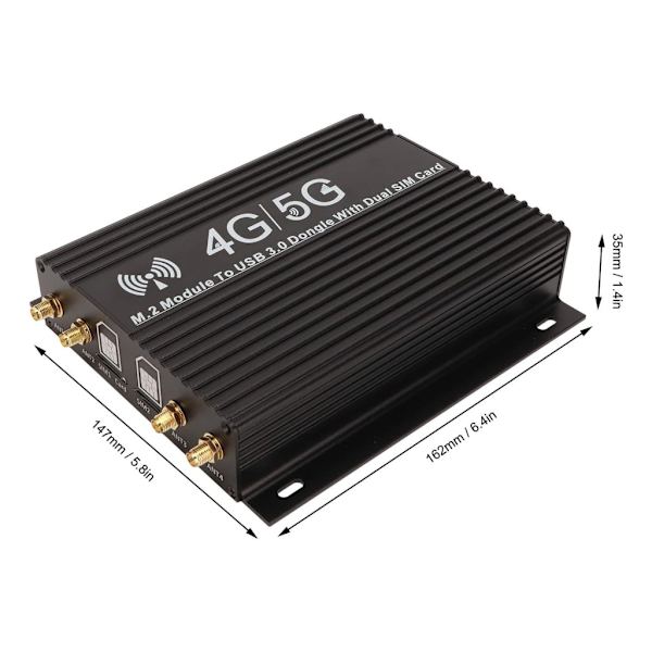 Höghastighetsmoduler från 5G till USB 3.0 med kylfläkt Snyggt fläkthusstöd /MicrosimCard