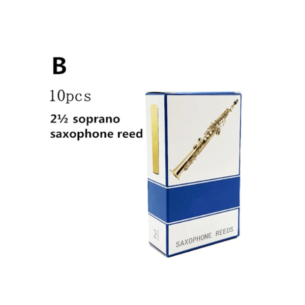 10 st/ Låda G altsaxofonrör Normal nivå G altsaxofon Saxrör styrka 2,5 för nybörjare Clarinet in Bb