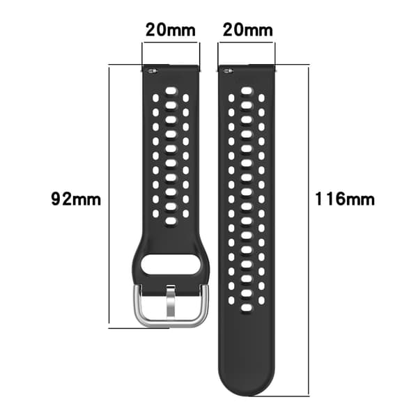 Åndbare, fleksible armbånd, håndledsremme, bælte til Active 2 silikone urrem Starlight