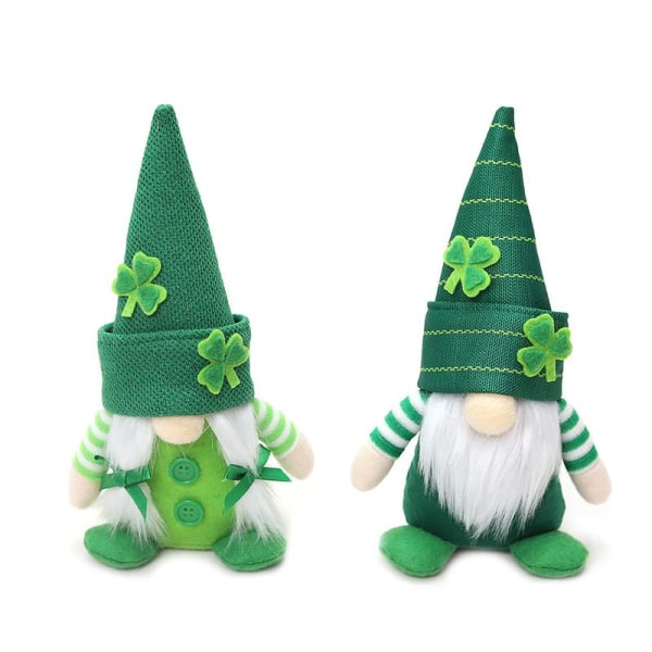 8’’ Rudolph Ansiktslös Gnome for Doll Xmas St. Patrick's Ornament Pendel House Heminredning Dwarf Swedish Coffee Shop null - Male