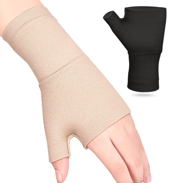 Handled tumstöd ärm Kompression Tenosynovit Artrit Handskar Hand Brace Color M