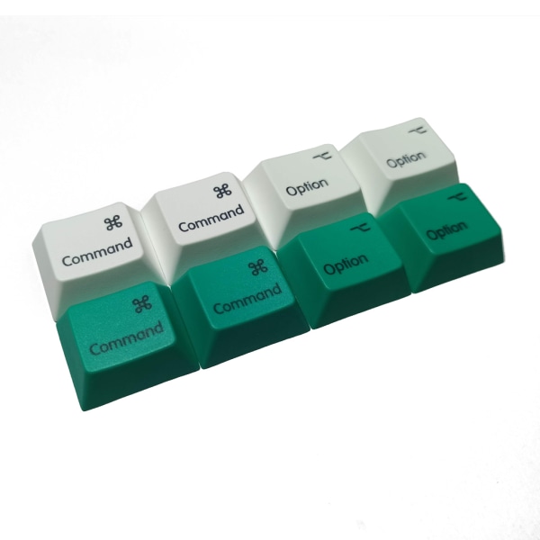 4st Common Option Keycaps Ersättning PBT Dye Subbed för Mac Keycaps R1 för Mekaniskt tangentbord Keycaps 1.25U 1.25X för White