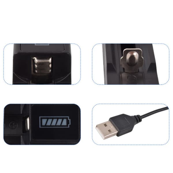Batteriladdare med IC-skydd 1-plats batteridocka USB