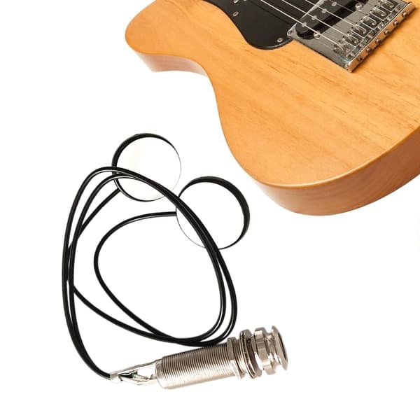 Gitarr Bas Ukulele Instrument Mikrofon Pickup Transducer med 6.35mm Jack