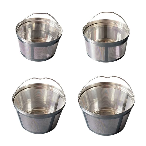 Holdbar 304 rustfrit stål kaffefilterkurv til espressomaskiner Serves 8