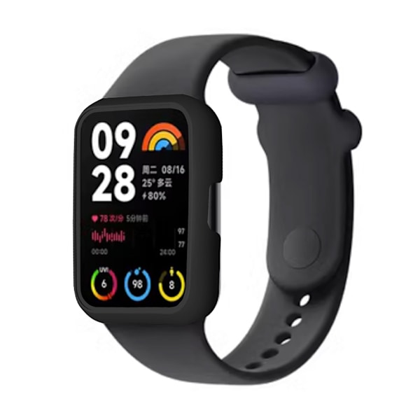 För MiBand 8 Pro Watch Skyddsfodral Lättvikts anti-scratch hårt hölje Skyddsskal Stötsäkert PC- case cover Clear