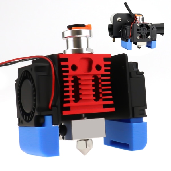 Red Lizard Q1 Radiator Ultra Precision 3D Printer Extruder för V6 Hotend och CR10 Ender 3 Hotend-adaptrar Aluminum model