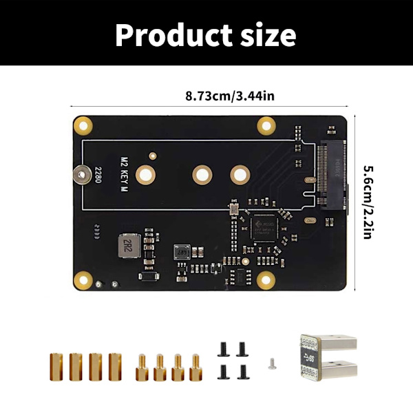 X872 USB 3.0 M.2 NVMe Solid Disk Udvidelseskortmodul til RPi 4 Adapter
