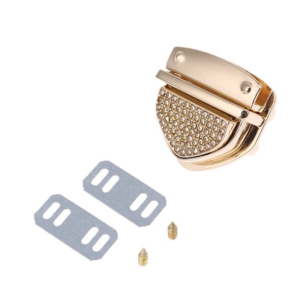 Metallinen lukko kääntölukko DIY käsilaukkuun Crossbody olkalaukkuun Kukkaroon H