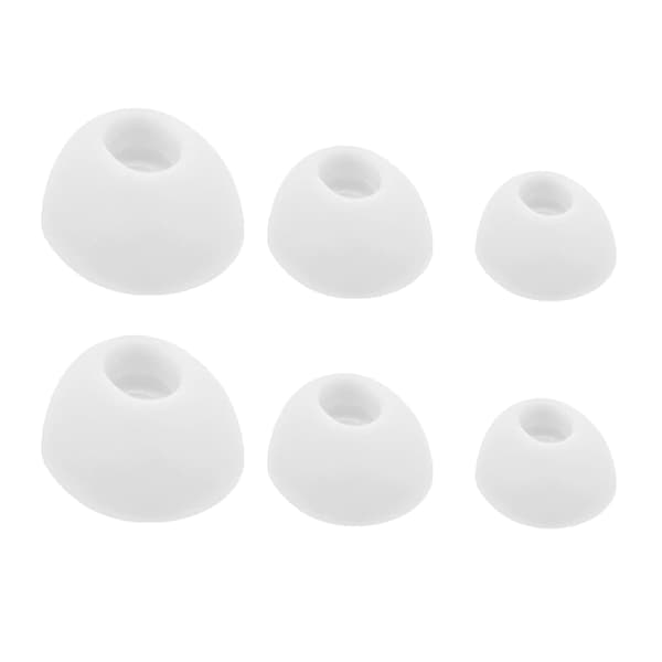 3 par öronproppar brusreducerande för hörlurar öronsnäckor in-ear pluggar White