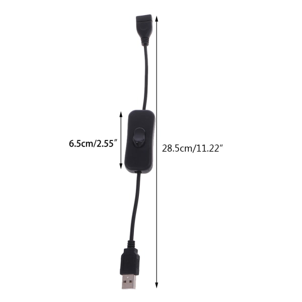 Ny USB kabel med PÅ/AV-brytare power för Raspberry Pi