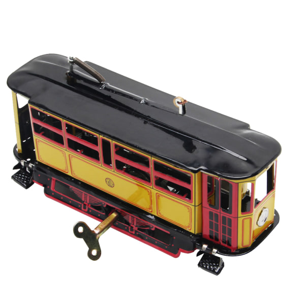 Retro Uppdragsleksak Spårvagn Kabelbuss Urverksdriven Spårvagn Leksak Vintage Samling Barnpresent