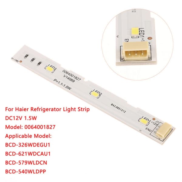 LED-lysstriber til køleskab BCD-575WDBI 0064001827 frontdør