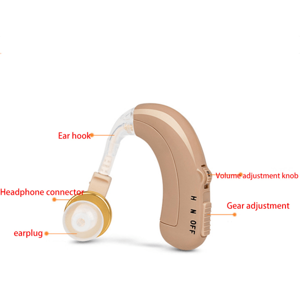 Uppladdningsbara hörapparater Micro USB Laddning Trådlös Ljudförstärkare Hörlurar