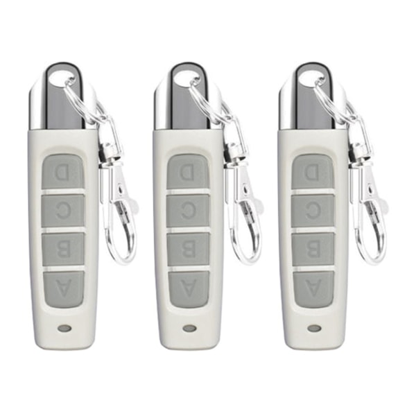 3st Universal Garageport Fjärrkontroll Kopieringsnyckel för elektriska öppnare Billarm och hemsäkerhet Enkel användning Red