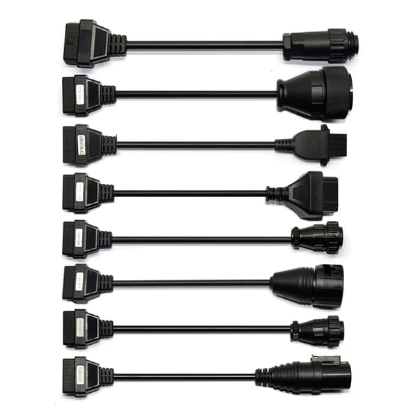 8x OBD2 Adapterkabler Diagnostisk Stik Til Motorstyringsenhed Programmering