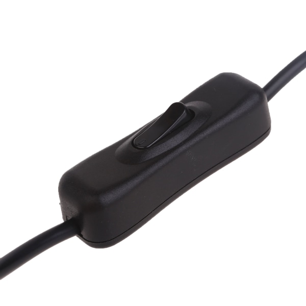 Typ C hane till hona omkopplare Förlängningskabel med knapp Power Kabel för telefon Tablet Fläkt Power White 1m
