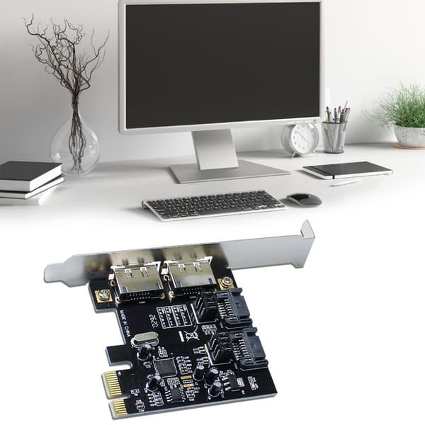 Højtydende ASM1061 PCIe til SATA3.0 eSATA-adapterkort til systemer