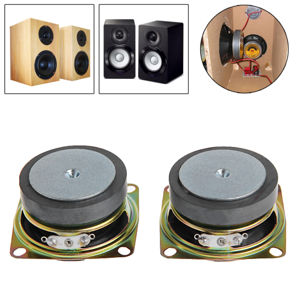 1 par ljudhögtalare Ljudhögtalare LCD TV-högtalare 4 Ohm 3 för W Bärbar för högtalare för multimediahögtalare Lcd