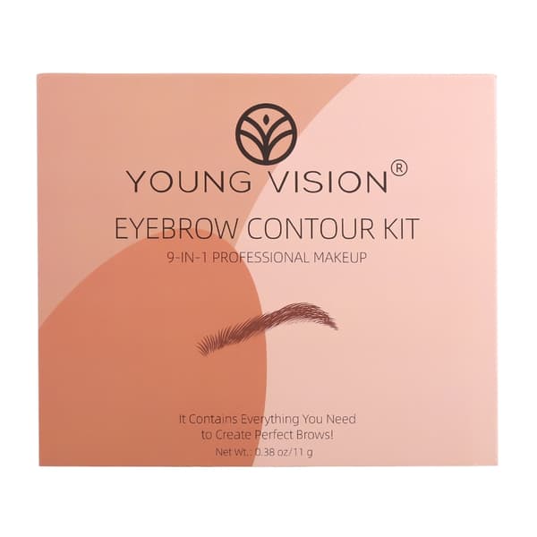 Øjenbrynssæt Bryn Makeup Sæt Langtidsholdbart Bryn Puder, Øjenbrynsskabeloner Bryn Sæt