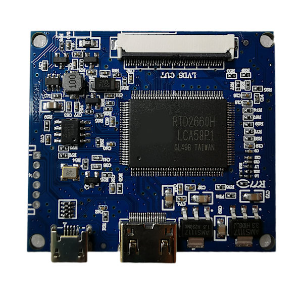 50-nastainen EDP LCD-ohjainkortti HDMi-yhteensopiva, toimii TTL 50Pin näytön resoluutiolla 1024x600 1024x768