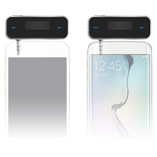 3,5 mm Aux-lydadapter til AndroidOS-enheder MP3-musik AudioFM-sender