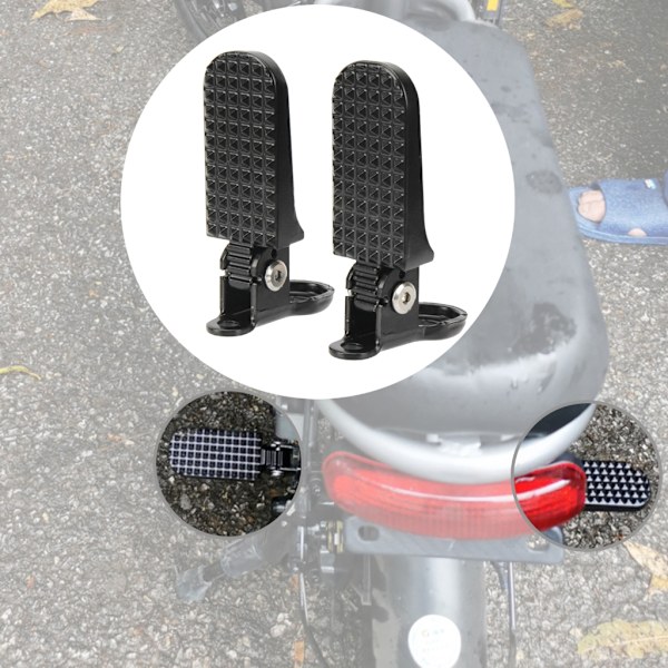 Pedaler Udskiftningspedaler Aluminium Foldbare Pløkker Elektrisk Scooter Tilbehør
