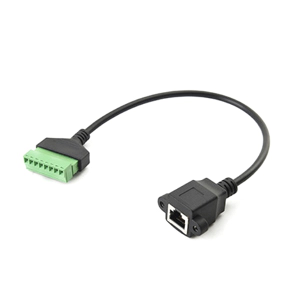 Skruvterminal 8Pin till Rj45 Adapter Converter 30cm kabel för CCTV DVR-nätverk