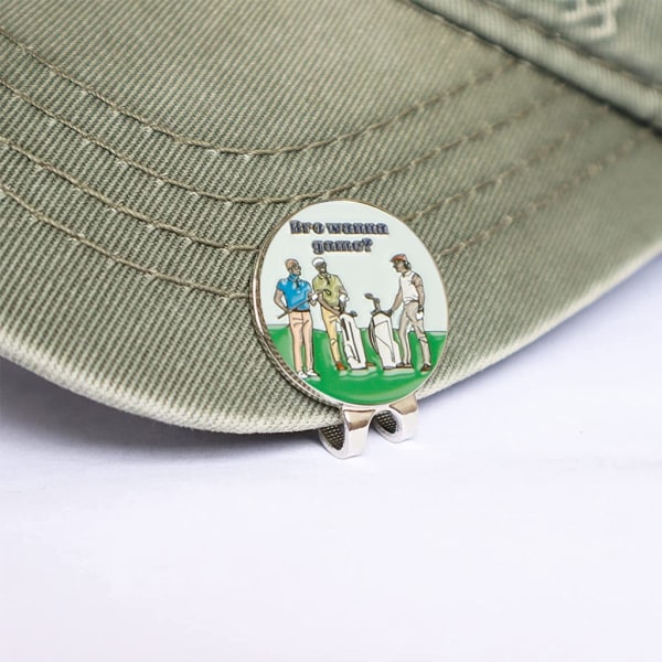 Golfbollsmarkörer med hattklämmor värdeuppsättningar för män Kvinnor golfare, avtagbar fästes enkelt på cap Premium-presenter 3