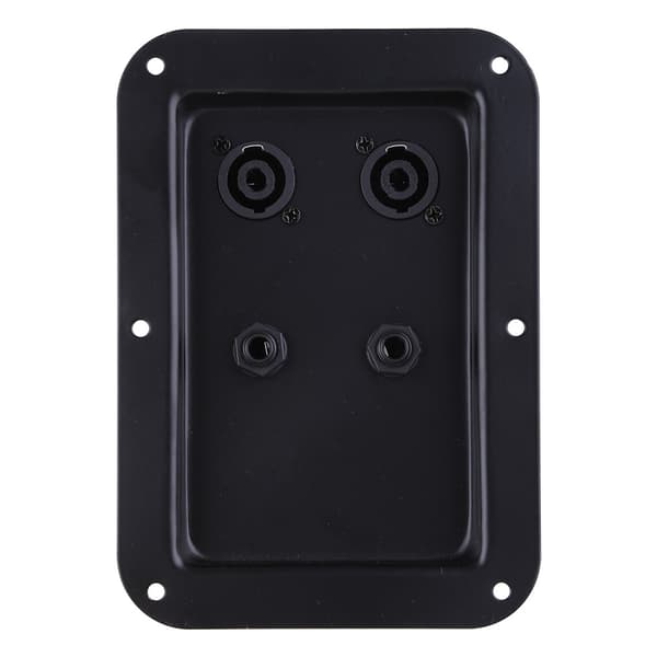 4-Core Socket Jack Plate Terminal Binding Post Dobbelt Speakon Input PA DJ Højttaler