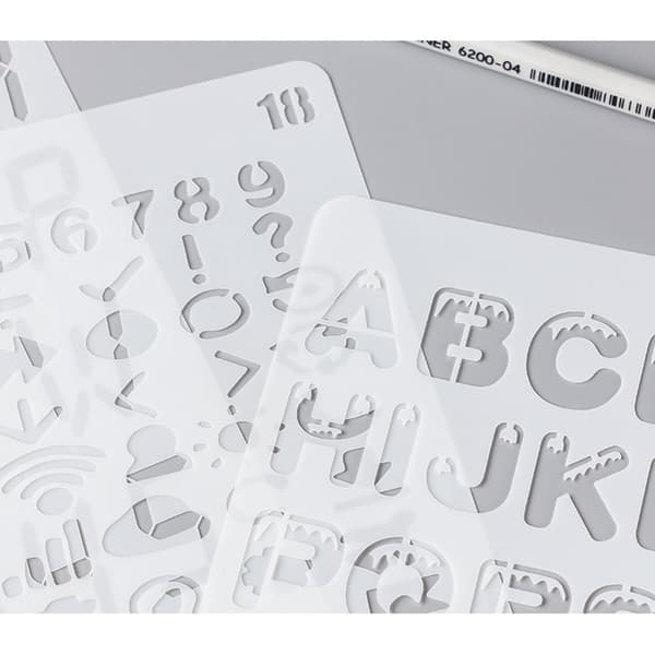 20st/ set Bokstav Alfabet Nummer Stencil DIY ritmall Måla Scrapbook