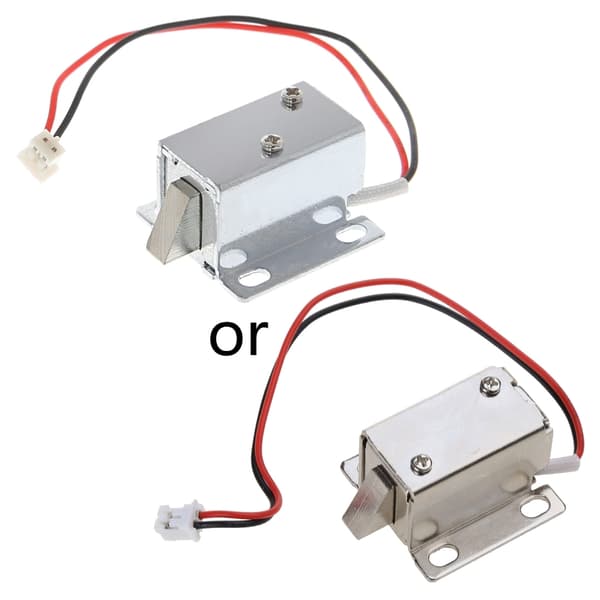 DC 12V Elektronisk Dörrlås Säker Kompakt Solenoid för Ventillås Symmetrisk