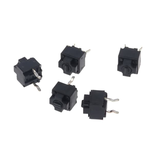 10 stk. EVQP0K07KBB4 Muse Mikroswitche Firkantet Mikroswitch Sort