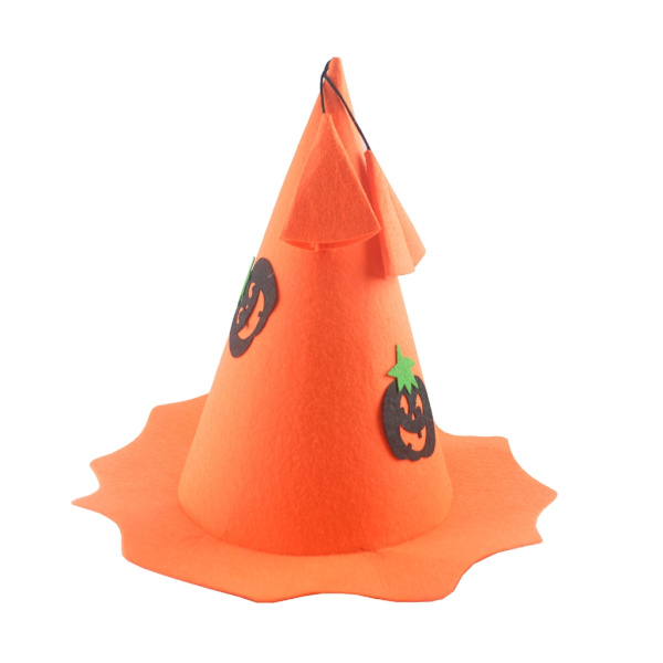 Halloween Häxa Trollkarl Hatt Festdräkt Huvudbonader Devil Cap Cosplay rekvisita Dekoration Tillbehör för barn Pojke Flicka