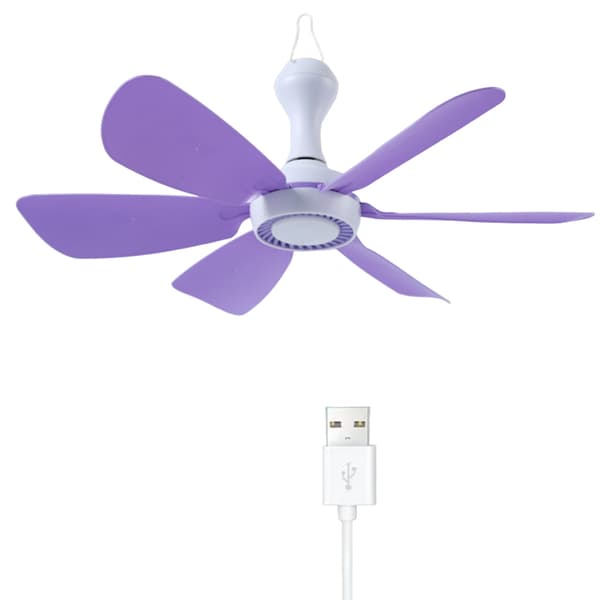 USB Strøm 17-tommer Loftventilator Til Soveværelse Kollegium Telt Kontor Hængeventilator 5V 1A