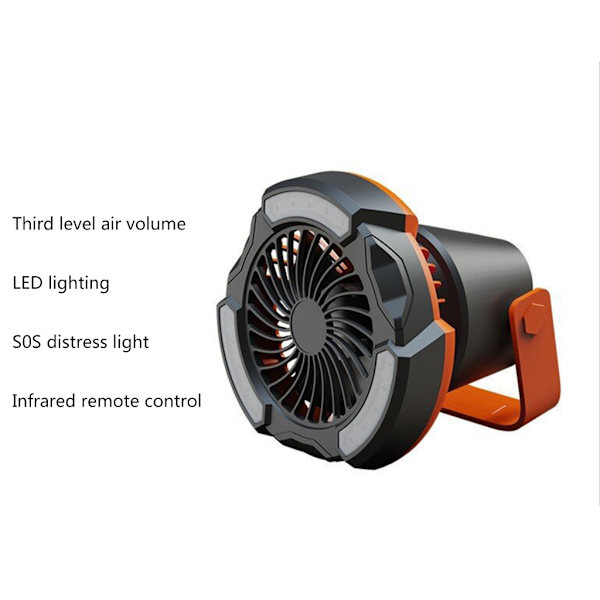 USB Ventilator Bordventilator Campingventilator med 3 Vindhastigheder til Udendørsentusiaster