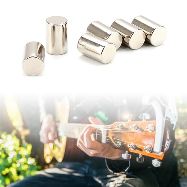 6 st gitarrhumbucker-pickup-poler magnetiska stavar järngitarr-pickup-poler