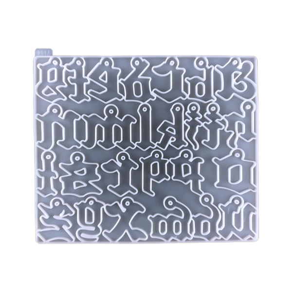 Silikone Alfabet Resin Form Vedhæng Smykker DIY Fremstilling Håndværk Nem Betjening Epoxy Resin Støbeform Gaver til Venner