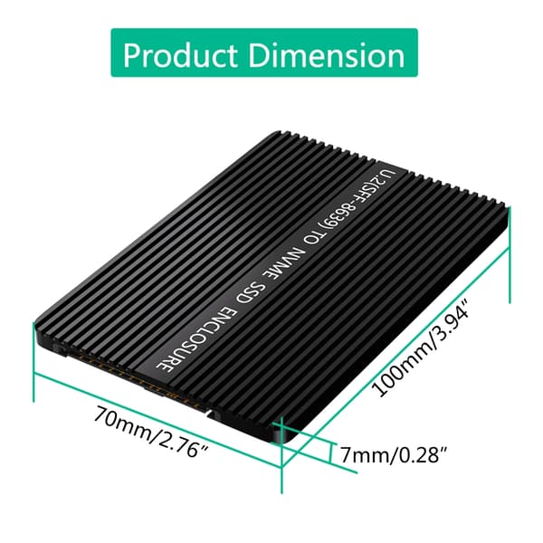 M.2 NVMe Key M SSD - PCI-e U2PCB SFF-8639 M.2 SSD - U2PCB-sovitin SSD-sovitin