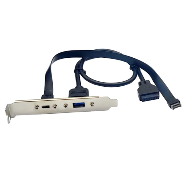 USB3.2 Frontpanel Header Typ E till USB C Hona Förlängningskabel Hög Hastighet
