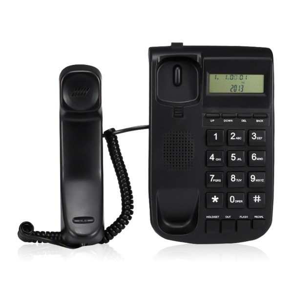 Fasta telefoner med sladd för hem/hotell/kontor Skrivbord med sladdtelefon Reception Hemmakontor med samtalsdisplay Telefon