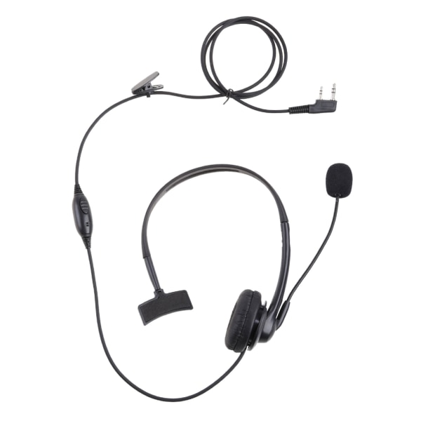 2-stifts PTT Mic Headset Hemlig akustisk hörlur för Kenwood TK UV-5RA UV-5RA+Plus UV-5RB Baofeng Radiotillbehör