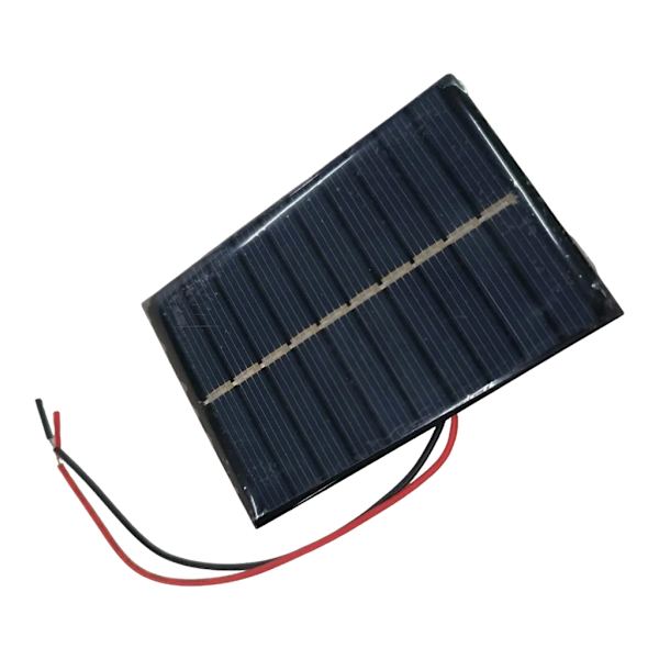 Mini solcellepanelmodul 6V med kabel polysilisium for utendørs hagelampe