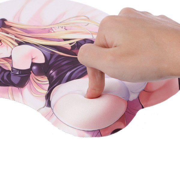 3D silikon musmatta Söt animation Sexiga höfter Musmatta Anime Sexig skönhet Höfter Hand Maus Pad Handledsstöd Tecknad