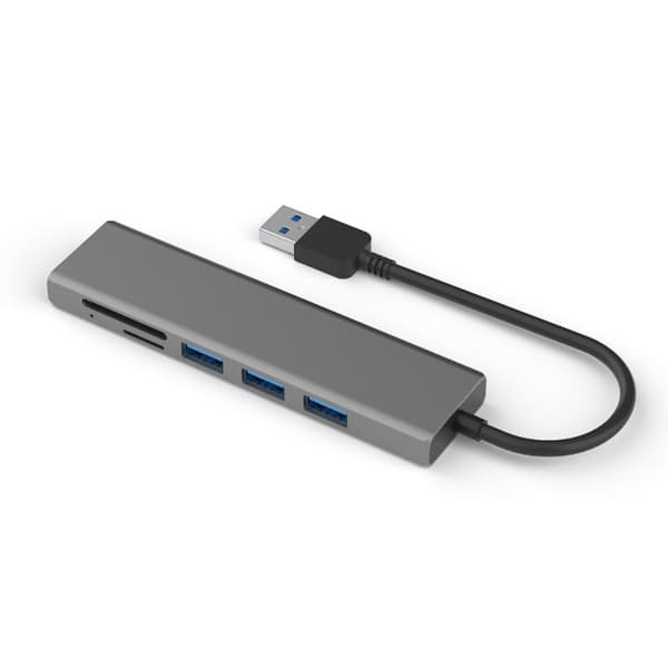 Rask USB 3.0 Hub 4 Port Adapter Lett å bære for bærbare og stasjonære datamaskiner
