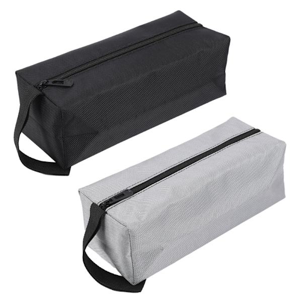 Lærredslynlås Vedligeholdelsesværktøjstaske Multipurpose Organizer Opbevaringspose til mænd, Skruetrækker Værktøjsopbevaringstaske 2-pak