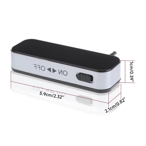 3,5 mm Aux-lydadapter til AndroidOS-enheder MP3-musik AudioFM-sender