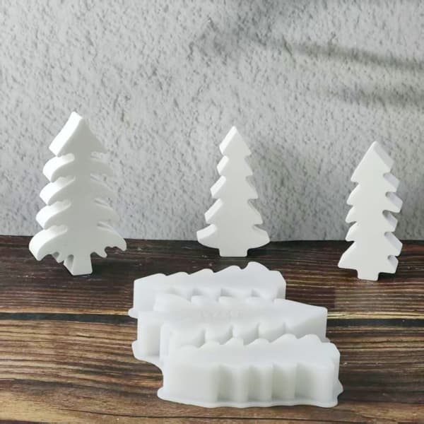 Juletræ Silikoneform Lysform Julepynt Resin Form Gave