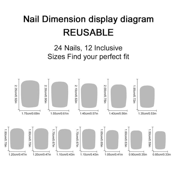 Fransk kant lyserød press-on negl, 3D blomster guldperle manicure neglekunstsæt